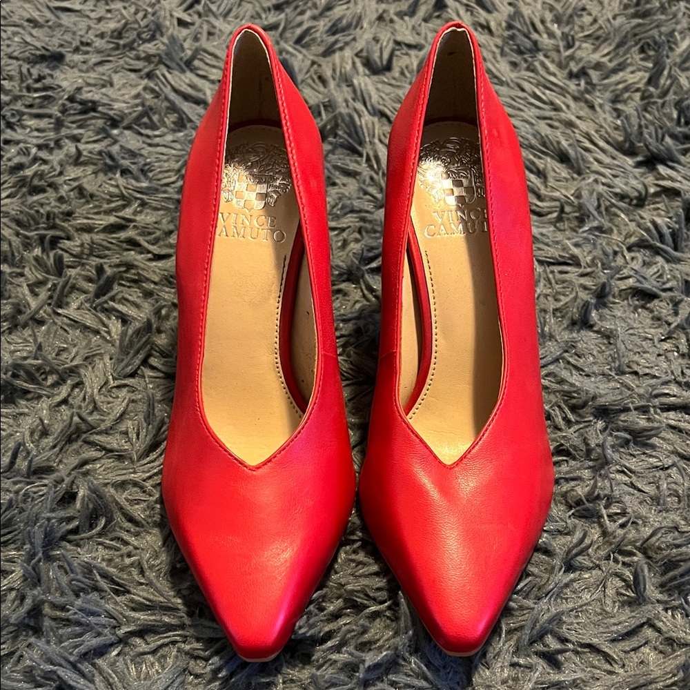 Vince Camuto Bold Red Heels